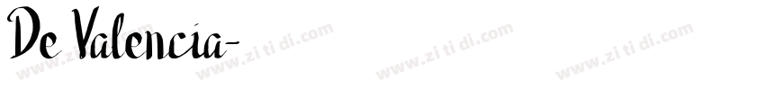 De Valencia字体转换